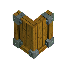 Wooden Shield (Voxel) - 256x256 pixel art sprite