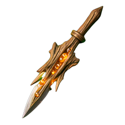 Espada de madeira (HD-2D) — sprite pixel art 256×256