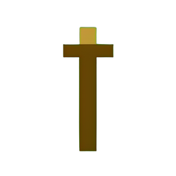 Épée de bois (Basse résolution) — sprite pixel art 256×256