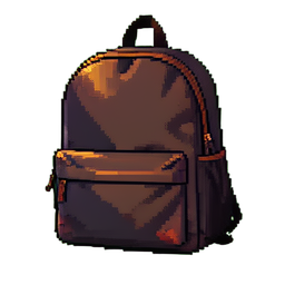 Sac à dos en laine (Art Pixelisé) — sprite pixel art 256×256