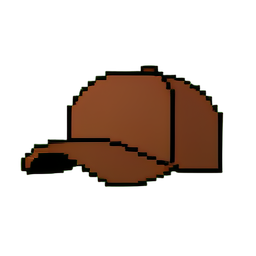 Boné de lã — sprite pixel art 256×256