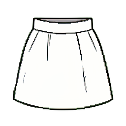 울 미니스커트 — 256×256 픽셀 아트 스프라이트