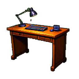 Work Desk - 256x256 pixel art sprite