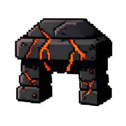 Auvent de fer de l'atelier — sprite pixel art 256×256