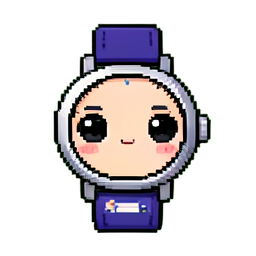 Montre décontractée — sprite pixel art 256×256