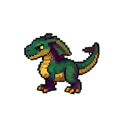 와이번 (16비트) — 256×256 픽셀 아트 스프라이트