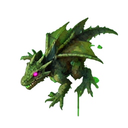 Wyvern (Atmospheric) — 256×256 pixel art sprite