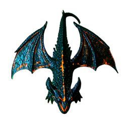 Wyvern (Cinemático) — sprite pixel art 256×256