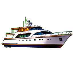 Luxe de yacht — sprite pixel art 256×256