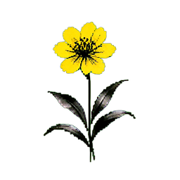 蓍草黄 — 256×256 像素游戏素材