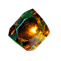 Yellow Gem (Cinematic) - 256x256 pixel art sprite