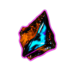 Yellow Gem (Cyberpunk) - 256x256 pixel art sprite