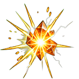 Yellow Gem (VFX) - 256x256 pixel art sprite