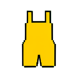 黄色连体衣 — 256×256 像素游戏素材