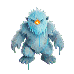 Yeti (Atmospheric) - 256x256 pixel art sprite