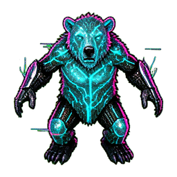 Yeti (Cyberpunk) — 256×256 Pixel-Art-Sprite