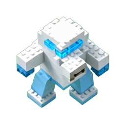 Yeti (Voxel) — 256×256 Pixel-Art-Sprite