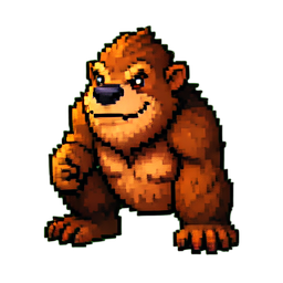 Yeti — 256×256 Pixel-Art-Sprite