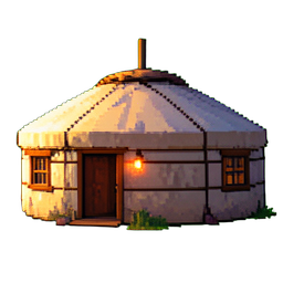 Yurt - 256x256 pixel art sprite