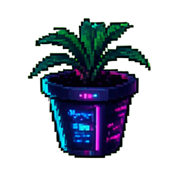 Nullgewicht Pflanzenkapsel — 256×256 Pixel-Art-Sprite
