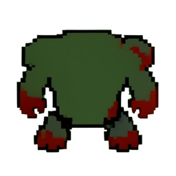 Zombie Brute (Low-Res) — sprite pixel art 256×256