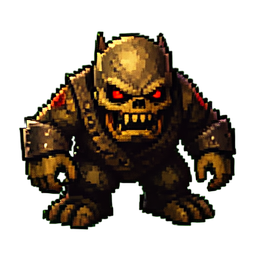 Zombie Brute - 256x256 pixel art sprite