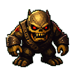 Zombie Brute — 256×256 Pixel-Art-Sprite
