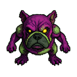 Zombie Dog (16-Bit) - 256x256 pixel art sprite
