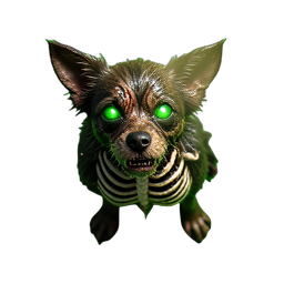 Zombie Dog (HD-2D) - 256x256 pixel art sprite
