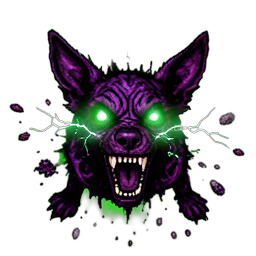 Zombie Dog (VFX) — 256×256 pixel art sprite