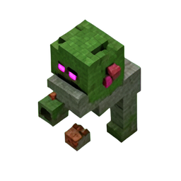 Zombie Hund (Voxel) — 256×256 Pixel-Art-Sprite