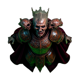 Roi Zombie (Cinématique) — sprite pixel art 256×256