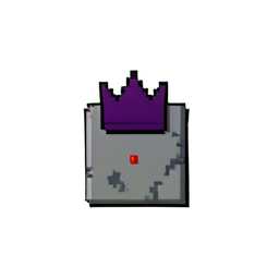 Zombie King (Low-Res) - 256x256 pixel art sprite