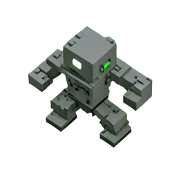 Zombie Runner (Voxel) — 256×256 Pixel-Art-Sprite