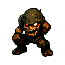 Zombie Runner - 256x256 pixel art sprite