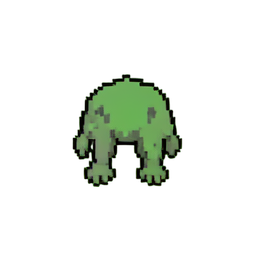 Zombie Shambler (Low-Res) — 256×256 pixel art sprite
