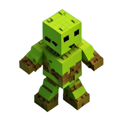 Zombie Marcheur (Voxel) — sprite pixel art 256×256