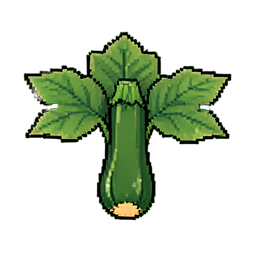 ズッキーニの植物 — 256×256 ピクセルアートスプライト