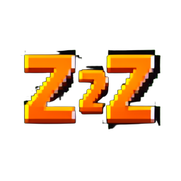 Zzz 睡眠 — 256×256 像素游戏素材