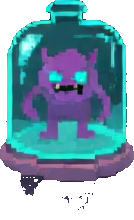 Ennemi A du terrarium en verre — sprite pixel art 134×220