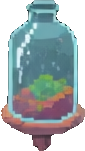 Glass Terrarium Prop A - 85x151 pixel art sprite