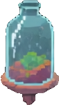 Accessoire de terrarium en verre A — sprite pixel art 85×151
