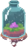 Glass Terrarium Prop B - 93x153 pixel art sprite