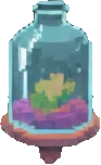 Objeto de terrário de vidro C — sprite pixel art 93×152