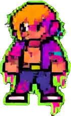 Graffiti Urban Character A - 141x232 pixel art sprite