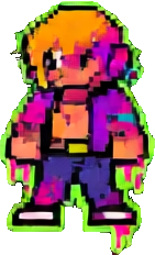 Graffiti Stadtfigur A — 141×232 Pixel-Art-Sprite