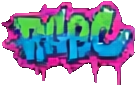 Graffiti Stadt-Effekt A — 135×85 Pixel-Art-Sprite