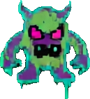Graffiti Urban Enemy B - 129x143 pixel art sprite