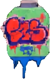 Graffiti Urban Prop B - 102x161 pixel art sprite