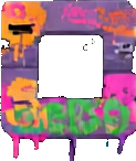 Graffiti-Städtische Fliese A — 123×146 Pixel-Art-Sprite